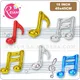 Musical notes foil mylar balloons Wedding birthday party supplies inflatable globos wedding