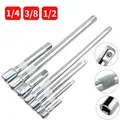 1/4 3/8 1/2 Socket Ratchet Wrench Extension Bar 50/75/100/125/150/250mm Long Bar Steering Sleeve