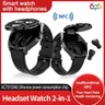"1.53 ""nuovi auricolari TWS 2 In 1 Smart Watch NFC Heartrate sport Fitness Headset Smartwatch"