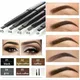 5 Color Double Ended Eyebrow Pencil Waterproof Make Up Long Lasting No Blooming Rotatable Triangle