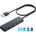 USB Hub USB Splitter for Laptop Multiport USB 3.0 Hub Port Expander Fast Data Transfer 4 Port