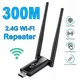 2.4G 300Mbps Wireless USB WiFi Repeater Extender WiFi Signal Amplifier Booster Long Range Wi-Fi