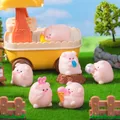 6pcs Cute Cartoon Pink Pig Figurine Miniaturas Ornament Resin Piggy Statue Collection Toy Fairy