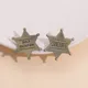 Gold Color Star Enamel Pins Custom DILF HUNTER Brooches Simple Mini Lapel Badges Funny Jewelry Gift