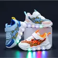 Tennis Shoe LED Children Trainer Cartoon Boy Casual Sneaker for Boy Kid Shoe for Girl Mesh