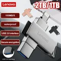 Lenovo Type C USB Flash Drive 2-IN-1 Lightning USB3.0 Pen Drive 1/2TB Pendrive 100MB/S Flash Disk