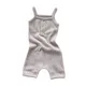 Summer New Baby Romper 0-12M Toddler Cotton Bodysuits Newborn Solid One Pieces Infant Clothing
