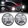4.5 "4 1/2 pollici moto LED nebbia che passa luce ausiliaria per Harley Classic FLHR Road King 4.5 pollici LED fendinebbia