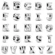 Silver 925 Plated 26 Letter A-Z Charm Fine Beads Fit Original Pandora Charms Silver Bracelet