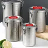 Tea Hermetic Pots Whole Grains Hermetic Containers for Food Stainless Steel Seal Sealed Container