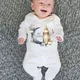 My First Ramadan Baby Babygrow Sleepsuit Long Sleeve Infant Boy Girl Sleepsuit Print Crew Neck