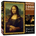 MaxRenard Jigsaw Puzzle 1000 Pieces for Adult Mona Lisa Famous Painting Toy Environmentally Friendly