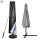 Straight Parasol Cover Waterproof Parasol Protective Cover with Telescopic Pole Zipper UV-Anti