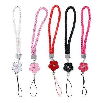 Universal Wrist Anti-Lost Hanging Cord PU Leather Rope Mobile Phone Smart Phone Key Holder Ring