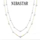 NIBA New Stainless Steel Neck Chain Pearl Choker Necklace Gold Color Chocker Jewelry Clavicle Chain