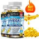 Fish Oil Omega 3 Contains EPA 1200mg & DHA 900mg - for Joints Eyes Cognitive Supplement Non-GMO