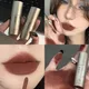 Waterproof Matte Velvet Lip Gloss Lasting Non Sticky Cup Liquid Lipstick Nude Dark Brown Red Lip