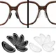 10 Pairs Adhesive Eye Glasses Nose Pads D Shape Stick on Anti-Slip Soft Silicone Adhesive Nose Pads