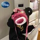 Disney Crossbody Bag for Girl Women Cute Cartoon Lotso Shoulder Bag Ladies Handbags Luxury Designer