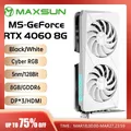 MAXSUN Graphics Cards RTX 4060 Terminator 8G GDDR6 GPU 128bit PCI Express 4.0 X8 Gaming Video Card