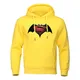 S Pattern On Bats Printing Hoodies Men Casual Comfortable Hoody Loose Fleece Hip Hop Clothes Fashion