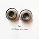 M8 Bicycle Axle Gear Bike Black Cone Cycle Hub Iron Nut 8/3Rear 2pcs Front Hub Rear Axle Gear Inch