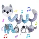 Car Seat Toys Infant Baby Fox Spiral Plush Activity Hanging Stroller Bar Crib Bassinet Mobile with