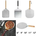 12inch Pizza Peel Aluminium Alloy Pizza Shovel with Handle Non-Stick Perforated Pizza Shovel