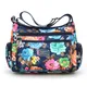 Fashion Floral Pattern Women Messenger Bag High Quality Durable Nylon Shoulder Bag Flower Pattern