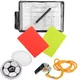 Football Soccer Referee Card Sets Warning Referee Red and Yellow Cards With Wallet Score Sheets