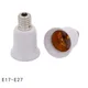E17 Lamp Socket to E27 LED Halogen CFL Light Bulb Adapter