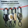 Retractable Keychain Outdoor Retractable Wire Rope Reel Retractable Key Chain With Steel Cable Key