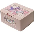 Friend Sanrio My Melody Kuromi One Push One Touch Open Type Lid Accessory Cosmetics Case Cotton Swab