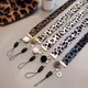 Leopard print Phone holder Key Lanyard Cheetah ID Badge Holders Animal Phone Neck Straps with