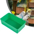 Bird Water Bath Tub Pet Bird Bowl Parrots Parakeet Birdbath Cage Hanging Plastic Bird Pigeons Cage