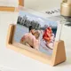 Beech Wood Picture Frame Creative Photo Frame Set Simple Acrylic U Shape Transparent Frame Desktop