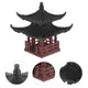 Mini Pagoda Statue Fairy Garden Decor Pavilion Hexagon Asian Exotic Environments Flower Vase