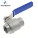 Stainless Steel SS 304 Pipe Two-piece Ball Valve Female Threaded 1/4" 3/8" 3/4" 1" 1-1/4" Sanitary