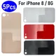 5Pcs/Lot，NEW For iPhone 8 8G Big Hole Battery Back Cover Glass Rear Door Replacement Housing Case