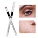 1PC White Eyeliner Makeup Lasting Smooth Matte Eyeliner PencilEasy To Wear Eyes Brightener