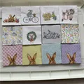 25cm vintage paper napkins tissue cute animal bunny cat deer bird sea star pear decoupage wedding