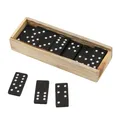 28Pcs Wood Domino Blocks Kits Domino Board Games Travel Funny Table Game Domino Toys For Kid