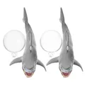 2 Sets Fish Tank Floating Decoration Shark with Floating Device Cute Fish Tank Accessories