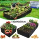 Garden Raised Planting Bed 4/8 Grids Reusable Fabric Raised Garden Bags Portable Rectangle Grow Bag