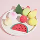 Fruit Cartoon Series Powder Puff Peach Beauty Makeup Egg Air Cushion Powder Puff Storage Box Makeup