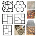 DIY Path Maker Paver Molds Stone Brick Concrete Mold Concrete Cement Walk Garden Path Paving Paver