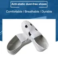 Anti-Static Shoes Dust-Free Men Women Unisex PU Thick Soft Safety Shoes Four-Hole PVC Anti-Static