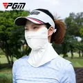 PGM Golf Women Sun Mask Ladies Sunscreen Breathable Outdoor Mask White KOZ006