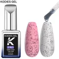 KODIES GEL Matte Dragon Fruit Top Coat UV Gel Nail Polish 15ML Semi Permanent Black Dots Gel Varnish