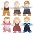 Family Soft Stuffed Toy Doll Cospaly Brother Sister Dad Mum Plush Doll Educational Baby Toys Kawaii